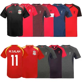 Liverpool FC Mens T-Shirt Poly Training Kit OFFICIAL Football Gift Black LFC Medium