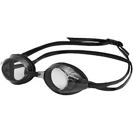 Sporti Antifog S2 Optical Goggle - Smoke Lens/Black Frame | Silicone - Swimoutlet.com