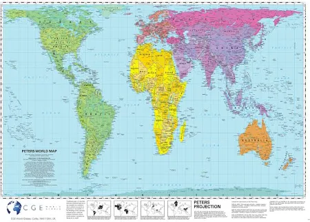 findel - curriculum Peter's Projection Map Maps & Compasses