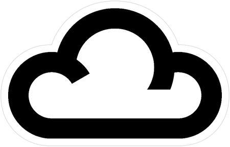 Classic Weather Symbol - Cloud Bbc Sticker