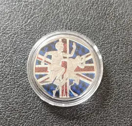 2024 Olympic Team Gb/paralympic Gb 50p Certified Bunc With Colour