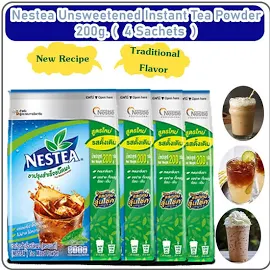 Nestea Unsweetened Instant Tea Powder No Suagar Package 4 Sachets X