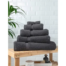 George Dark Grey Super Soft Cotton Towel & Bath Mat Range