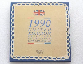1990 Royal Mint Annual Brilliant Uncirculated 8 Coin Set