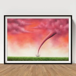 Storm Warning Poster by Rachel Bingaman | Landscape Poster | Stormy Sky Poster | Stormy Landscape Poster