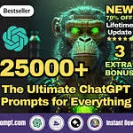 25,000 Ultimate ChatGPT Prompts To Copy Paste | Best ChatGPT Prompts | ChatGPT Cheat Sheet | AI Prompts