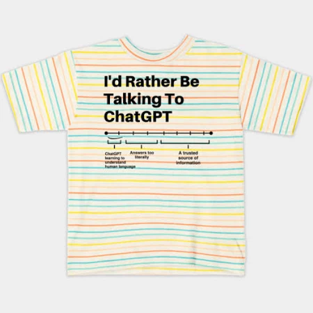 Chatgpt- Memes Kids I'd RATHER Be Talking to Funny Chat GPT T-Shirt