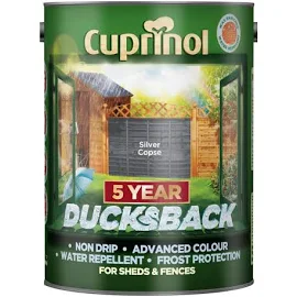 Cuprinol 5 Year Ducksback - 5 Litre Silver Copse