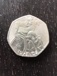 London Olympic 2012 50p Coins - Wheelchair Paralympics Rare