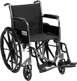 Drive Medical SSP118FA-SF Manual Sports Wheelchair - Silver