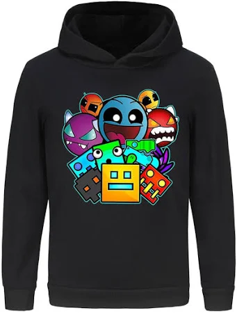 Rzfbeeok Youtube Game Merch Boys Girls Cartoon Hoodie Childrens Pullover Hooded Sweatshirt Ages 3-13 Years