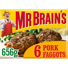 Mr Brain's 6 Pork Faggots 656g