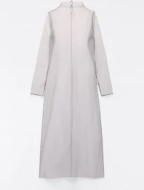 Zara - Transparent Tulle Dress in Grey - XXL - Woman