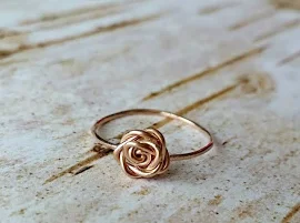 rose ring rose gold 14k