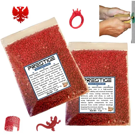 Injection Wax Flexible Red Ruby Beads Wax Jewelry Lost Wax Casting 2