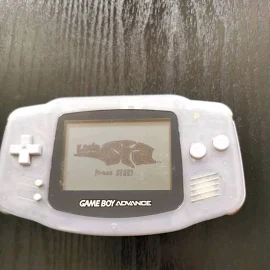 Gameboy Advance Agb-001 Glacier. Reads, Plays, Saves Games.