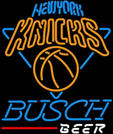 Busch Beer NBA New York Knicks Neon Sign