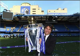 A4 Poster. Antonio Conte's Triumph: Chelsea's Premier League - Chelsea FC Images