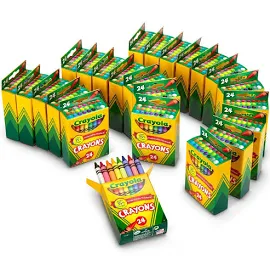 Crayola Crayons Bulk, 24 Box Classpack, 24 Assorted Colors