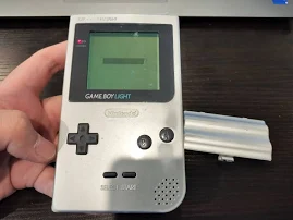 L4826 Nintendo Gameboy Light Console Silver Gb Japan Rare