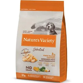Natures Variety Selected Junior Free Range Chicken Dry Dog Food - 10kg