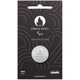 Paris 2024 Paralympics Silver Pin Badge