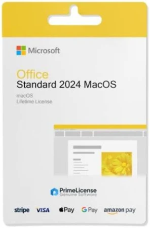 Microsoft Office Standard 2024 for Mac - Lifetime Software License | Wowcher