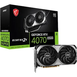 MSI GeForce RTX 4070 Super 12g Ventus 2x OC Graphics Card