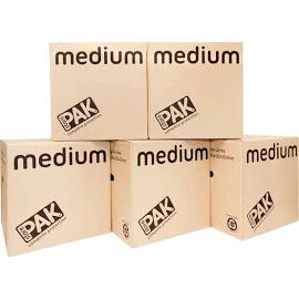 StorePAK 5 Pack Medium Storage Boxes