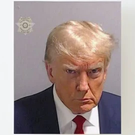 Trump Mugshot, Trump 2024, Donald Trump Mugshot, Maga, Trump Train donald trump Canvas Mounted Print