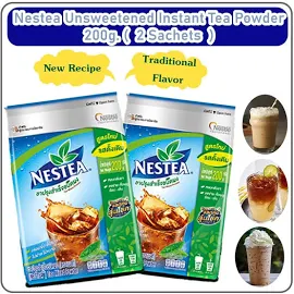 Nestea Unsweetened Instant Tea Powder No Suagar Package 2 Sachets X