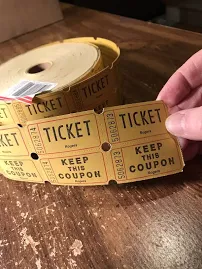 Tickets Double Tickets Roll. Originally 2,000 Partially Used Small