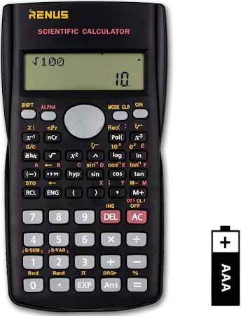 RENUS 2-Line Engineering Scientific Calculator Function Calculator for Student and Teacher