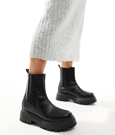 ASOS Design Amber Chunky Chelsea Boots in Black