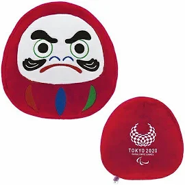 Tokyo 2020 Official Paralympics Emblem Daruma Plush Toy 6.7-inch Free