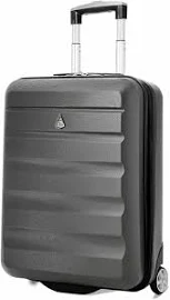 Aerolite 55x40x20cm Ryanair Priority Maximum Hard Shell Hand Cabin Luggage Suitcase 55x40x20 with 2 Wheels for Lufthansa British Airways Jet2 More