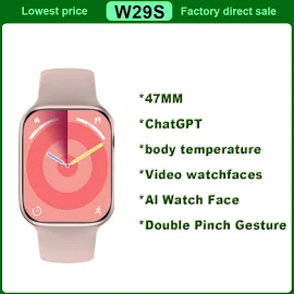 W29S ChatGPT Smart Watch AI Watch Face SOS 47mm 2.01'' NFC Ecg GPS Tracker Bluetooth Call Sports