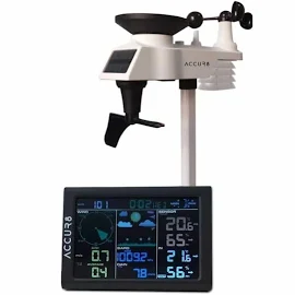 5-in-1 Solar-Powered Wifi Weather Station with Alerts - UK Seller