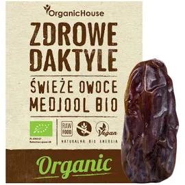 kremy daktylowe) Medjool Dates Fresh Gluten-Free Bio 500 G - Bio Haus