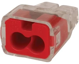 Ideal In-Sure Push-in 2-Port Wire Connectors, Pack of 40, Red