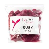 Lycon Lycojet hot wax with shimmer Ruby 100 g