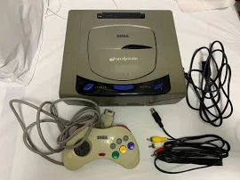 Sega Saturn Gray Console Tested System Hst-3210 Japan "ntsc-j" Clean