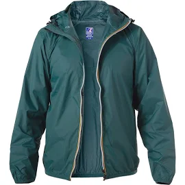 K-Way Le Vrai Claude Unisex Waterproof Jacket, Size: Large, Green Petrol