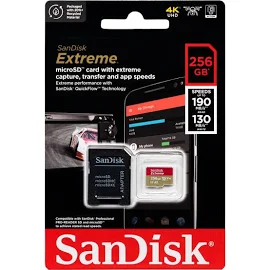 SanDisk Extreme microSDXC UHS-I Card - 256GB