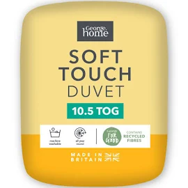 George Soft Touch Microfibre Duvet - 10.5 Tog - White