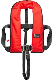 Bluewave 150N Red Automatic Lifejacket with Harness Crutch Strap Half Price