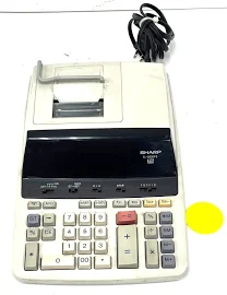 Sharpe El-2630pi Printing Calculator 12 Digit Fluorescent Display 4.8