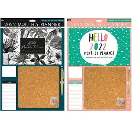 2022 Monthly Planner With Cork Board