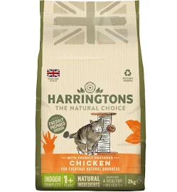 Harringtons Cat Dry Food Indoor Chicken 2kg