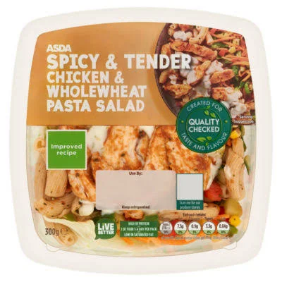 ASDA Spicy & Tender Chicken & Wholewheat Pasta Salad